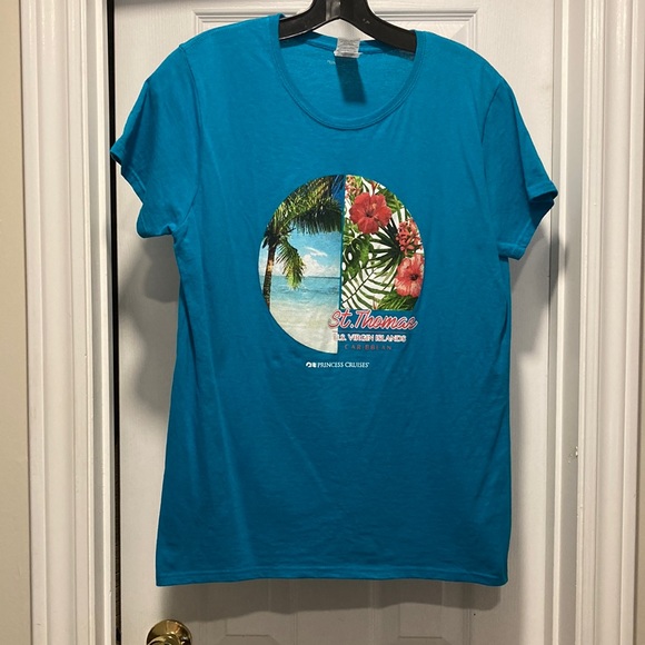 ❤️ 2/$25* ❤️ NWOT - Short Sleeve St. Thomas Souvenir Tee - Sz L - Picture 1 of 8